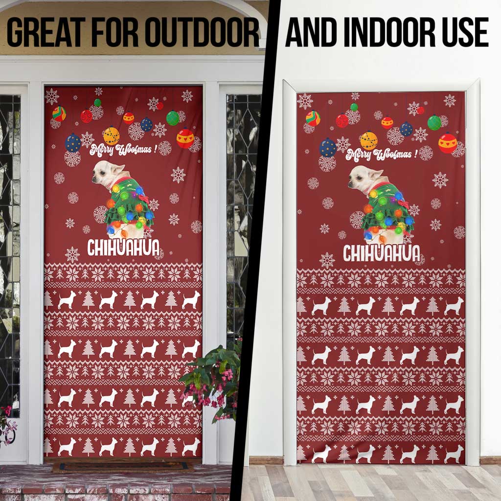 Chihuahua Dog Attitude Christmas Door Cover Xmas Holiday Patterns - Wonder Print Shop