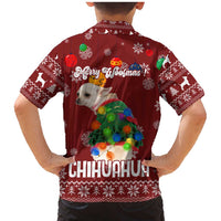 Chihuahua Dog Attitude Christmas Family Matching Mermaid Dress and Hawaiian Shirt Xmas Holiday Patterns - Wonder Print Shop