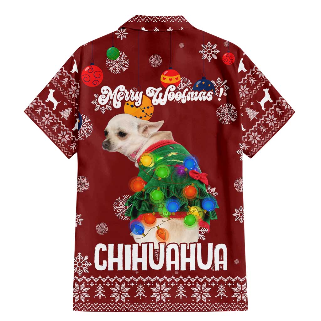 Chihuahua Dog Attitude Christmas Family Matching Mermaid Dress and Hawaiian Shirt Xmas Holiday Patterns - Wonder Print Shop