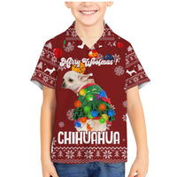 Chihuahua Dog Attitude Christmas Family Matching Mermaid Dress and Hawaiian Shirt Xmas Holiday Patterns - Wonder Print Shop