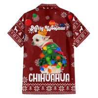Chihuahua Dog Attitude Christmas Family Matching Off The Shoulder Long Sleeve Dress and Hawaiian Shirt Xmas Holiday Patterns - Wonder Print Shop