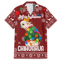 Chihuahua Dog Attitude Christmas Family Matching Off Shoulder Maxi Dress and Hawaiian Shirt Xmas Holiday Patterns - Wonder Print Shop