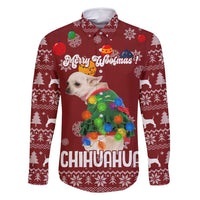 Chihuahua Dog Attitude Christmas Family Matching Off Shoulder Maxi Dress and Hawaiian Shirt Xmas Holiday Patterns - Wonder Print Shop