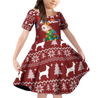 Chihuahua Dog Attitude Christmas Family Matching Off Shoulder Short Dress and Hawaiian Shirt Xmas Holiday Patterns - Wonder Print Shop