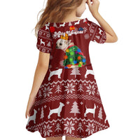 Chihuahua Dog Attitude Christmas Family Matching Off Shoulder Short Dress and Hawaiian Shirt Xmas Holiday Patterns - Wonder Print Shop