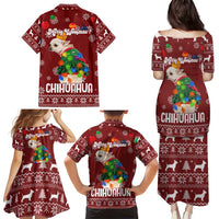 Chihuahua Dog Attitude Christmas Family Matching Puletasi and Hawaiian Shirt Xmas Holiday Patterns - Wonder Print Shop