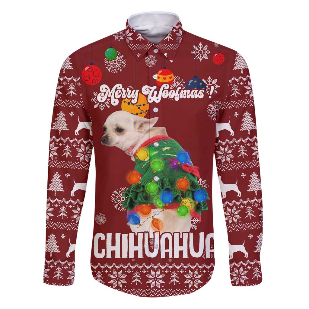 Chihuahua Dog Attitude Christmas Family Matching Puletasi and Hawaiian Shirt Xmas Holiday Patterns - Wonder Print Shop