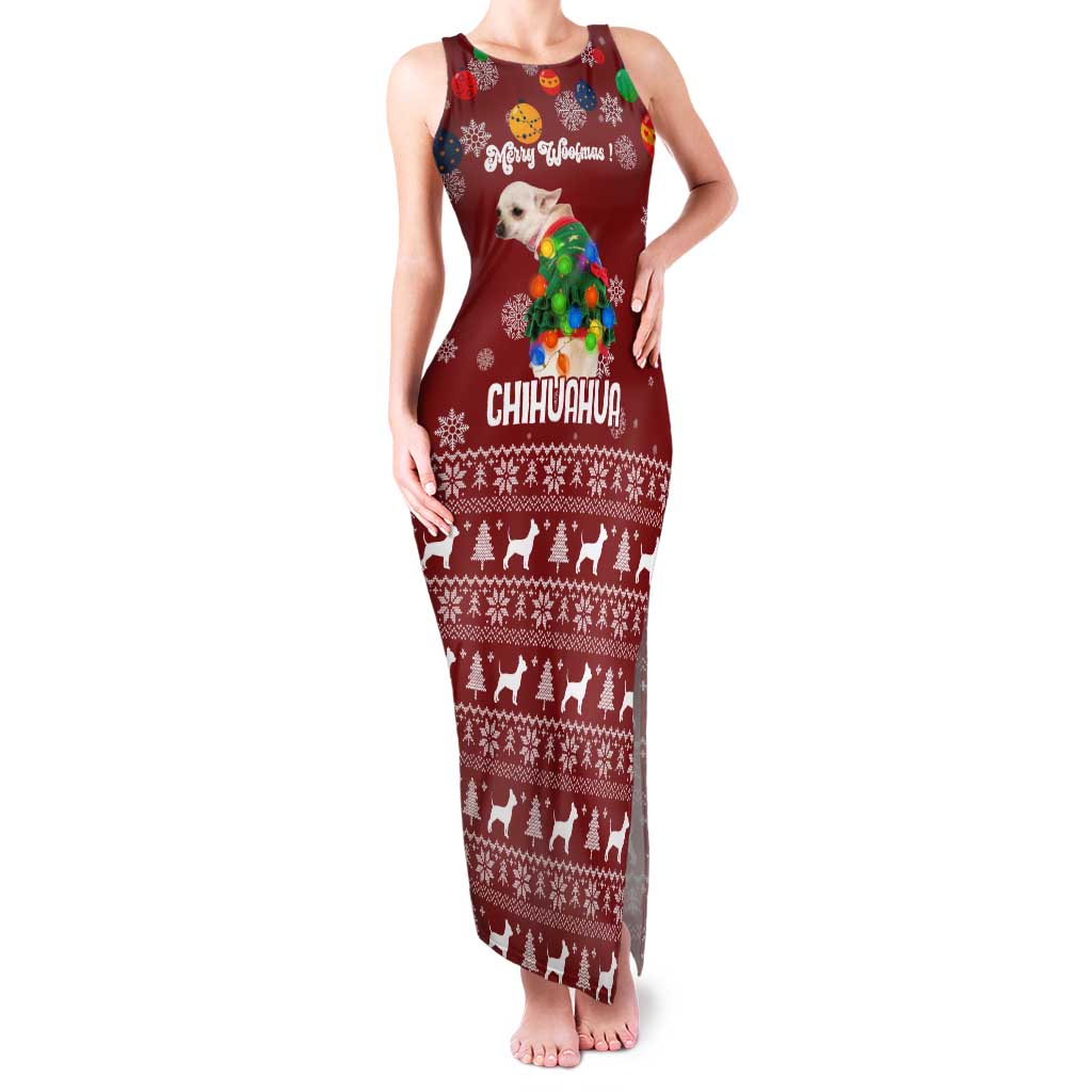 Chihuahua Dog Attitude Christmas Family Matching Tank Maxi Dress and Hawaiian Shirt Xmas Holiday Patterns - Wonder Print Shop