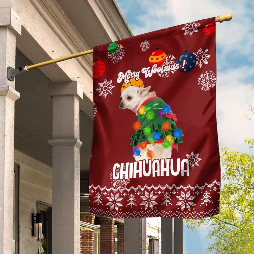 Chihuahua Dog Attitude Christmas Garden Flag Xmas Holiday Patterns - Wonder Print Shop