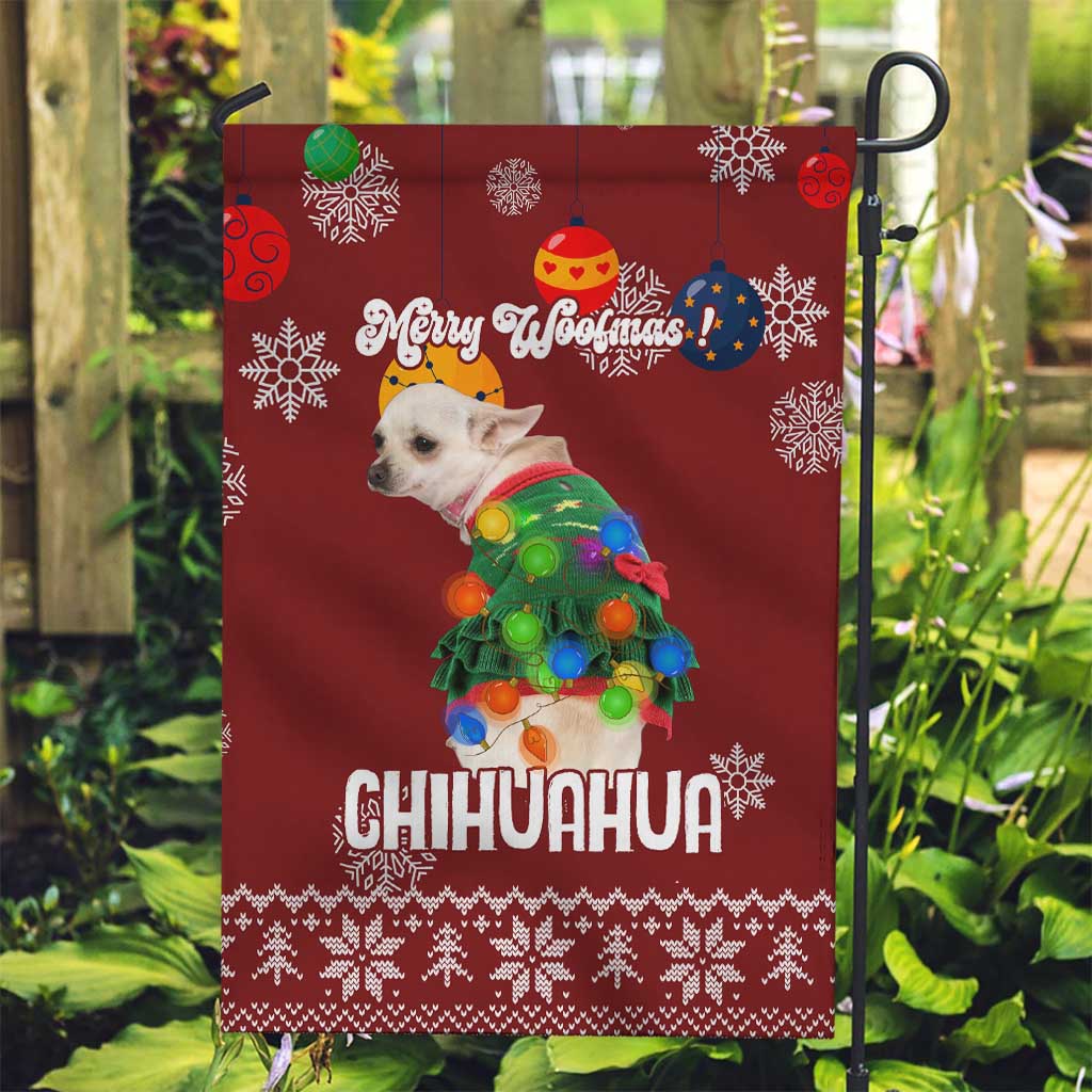 Chihuahua Dog Attitude Christmas Garden Flag Xmas Holiday Patterns - Wonder Print Shop
