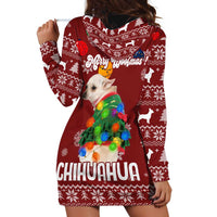 Chihuahua Dog Attitude Christmas Hoodie Dress Xmas Holiday Patterns - Wonder Print Shop