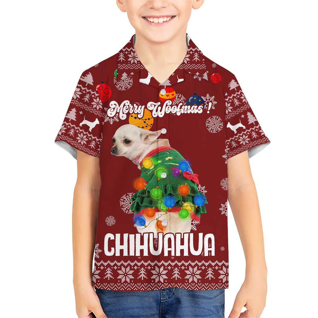 Chihuahua Dog Attitude Christmas Kid Hawaiian Shirt Xmas Holiday Patterns - Wonder Print Shop
