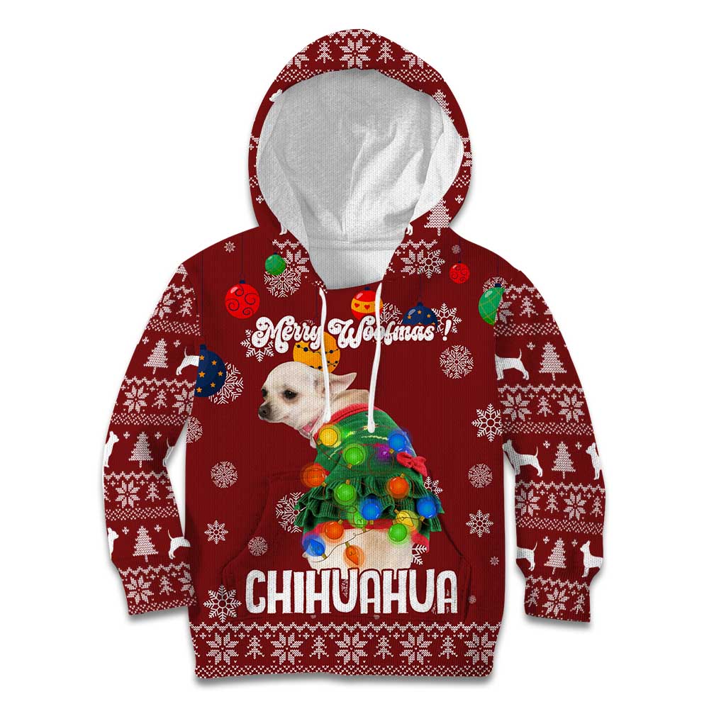 Chihuahua Dog Attitude Christmas Kid Hoodie Xmas Holiday Patterns - Wonder Print Shop
