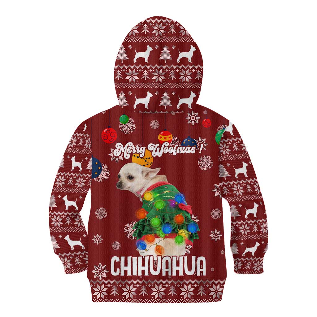 Chihuahua Dog Attitude Christmas Kid Hoodie Xmas Holiday Patterns - Wonder Print Shop