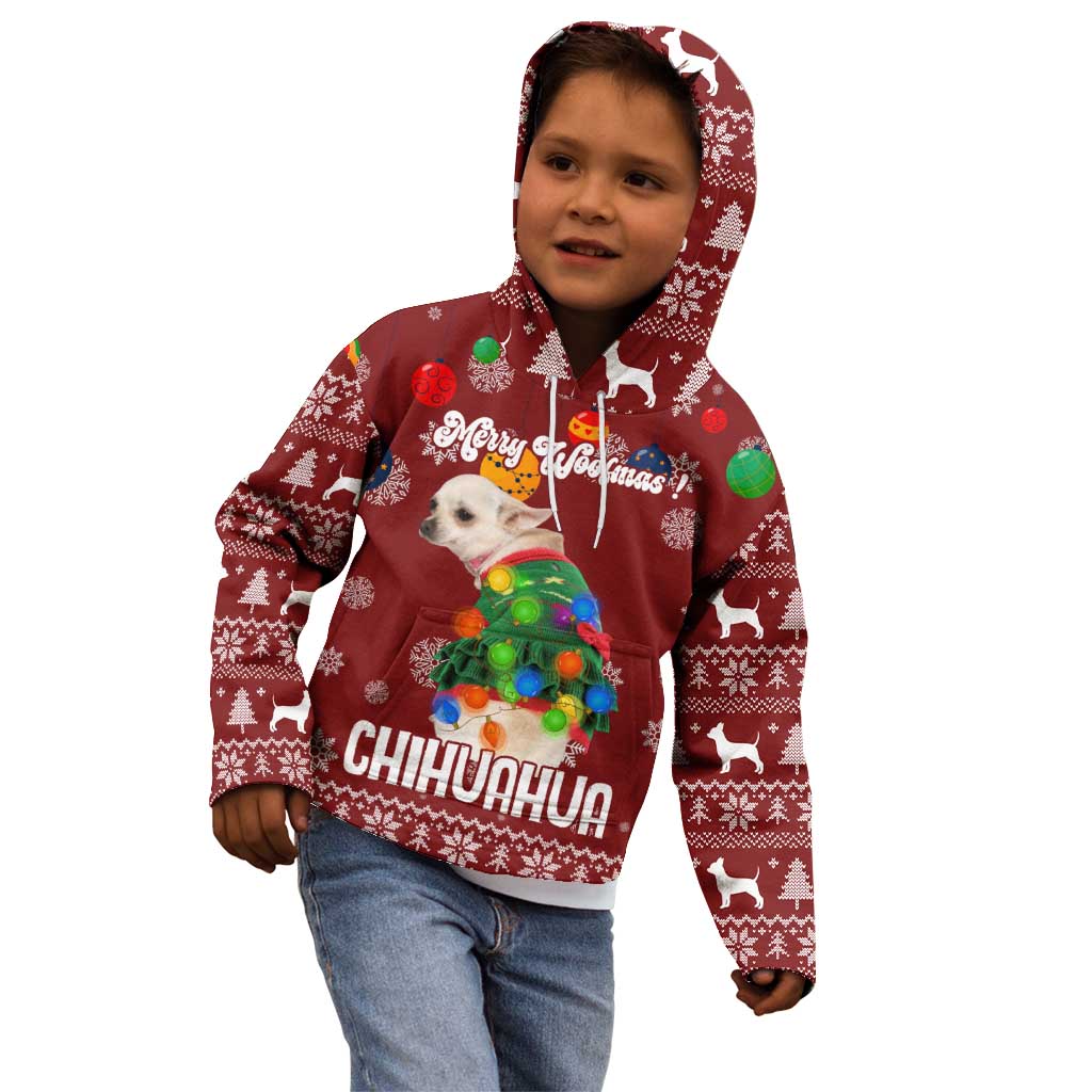 Chihuahua Dog Attitude Christmas Kid Hoodie Xmas Holiday Patterns - Wonder Print Shop