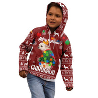 Chihuahua Dog Attitude Christmas Kid Hoodie Xmas Holiday Patterns - Wonder Print Shop