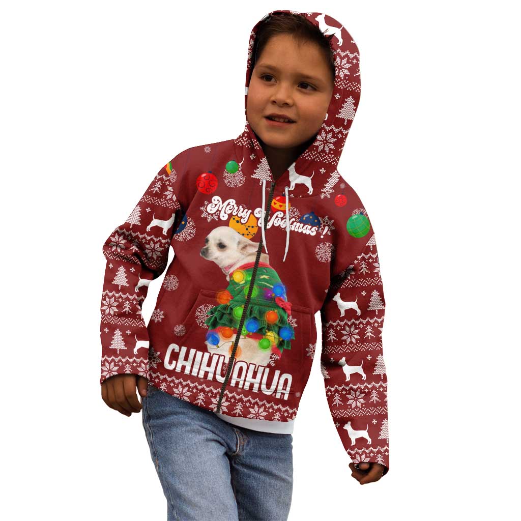 Chihuahua Dog Attitude Christmas Kid Hoodie Xmas Holiday Patterns - Wonder Print Shop