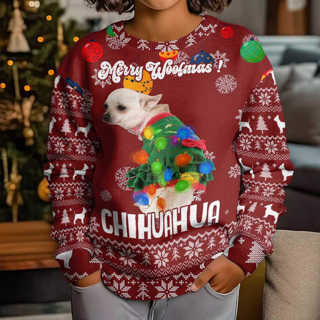 Chihuahua Dog Attitude Christmas Kid Ugly Christmas Sweater Xmas Holiday Patterns - Wonder Print Shop