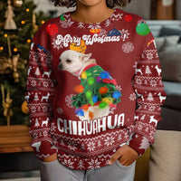 Chihuahua Dog Attitude Christmas Kid Ugly Christmas Sweater Xmas Holiday Patterns - Wonder Print Shop