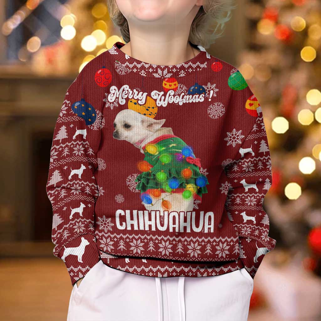 Chihuahua Dog Attitude Christmas Kid Ugly Christmas Sweater Xmas Holiday Patterns - Wonder Print Shop