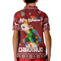 Chihuahua Dog Attitude Christmas Kid Polo Shirt Xmas Holiday Patterns - Wonder Print Shop