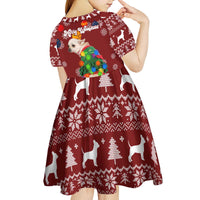 Chihuahua Dog Attitude Christmas Kid Short Sleeve Dress Xmas Holiday Patterns - Wonder Print Shop