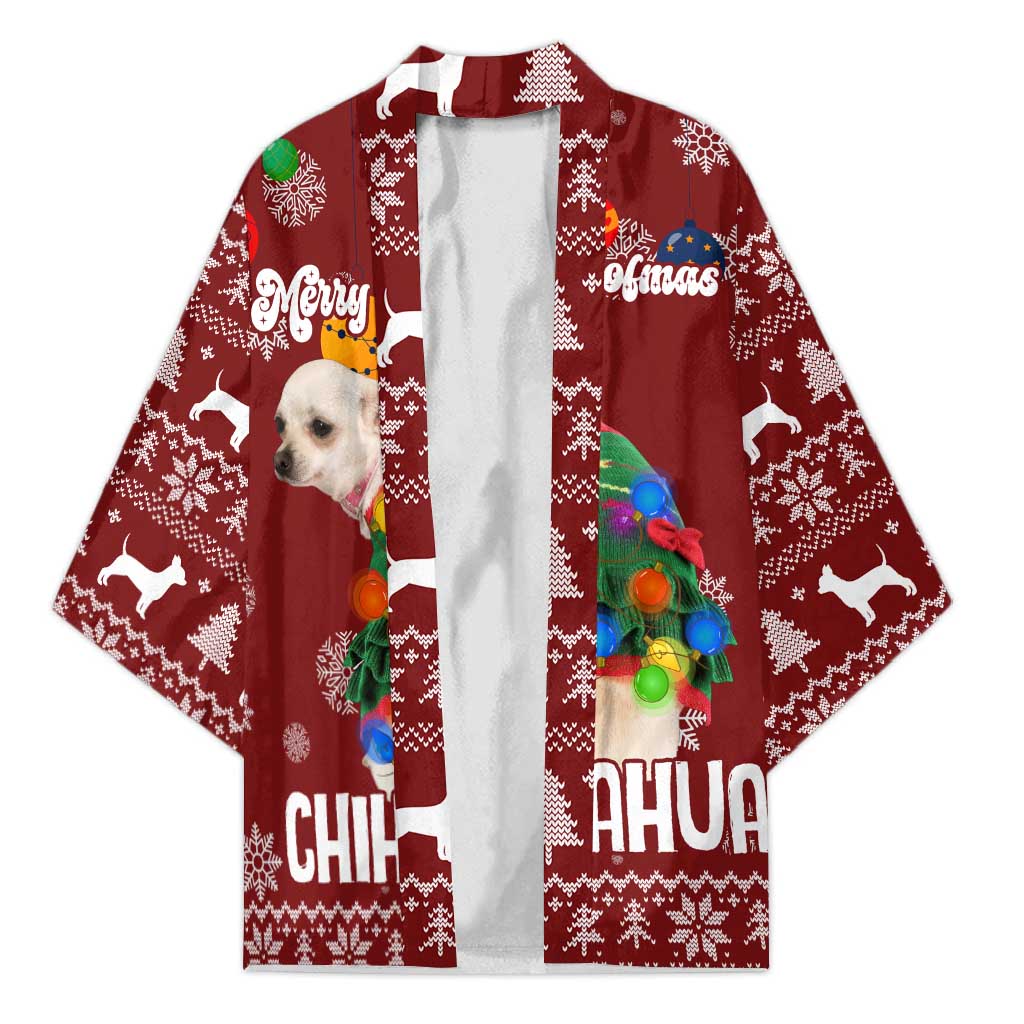 Chihuahua Dog Attitude Christmas Kimono Xmas Holiday Patterns - Wonder Print Shop