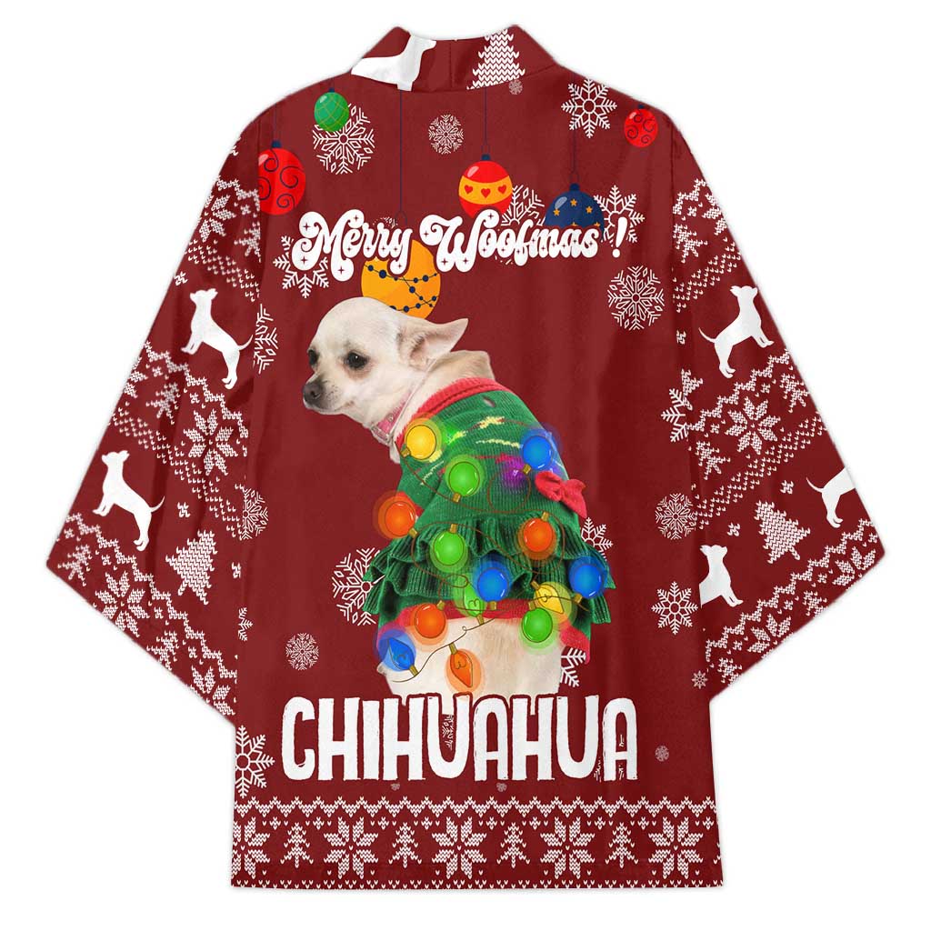 Chihuahua Dog Attitude Christmas Kimono Xmas Holiday Patterns - Wonder Print Shop