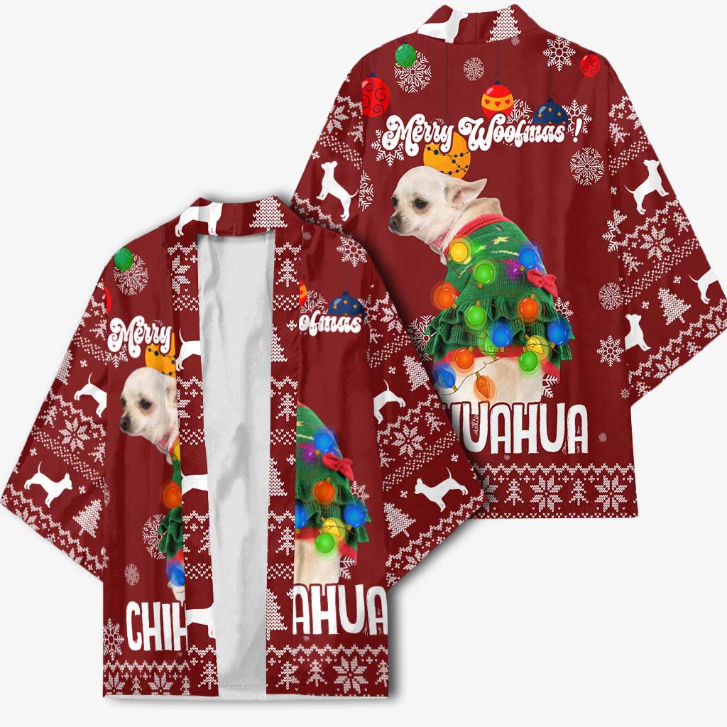 Chihuahua Dog Attitude Christmas Kimono Xmas Holiday Patterns - Wonder Print Shop