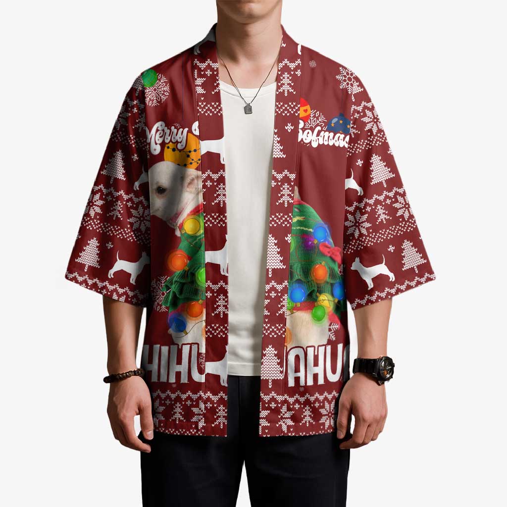 Chihuahua Dog Attitude Christmas Kimono Xmas Holiday Patterns - Wonder Print Shop