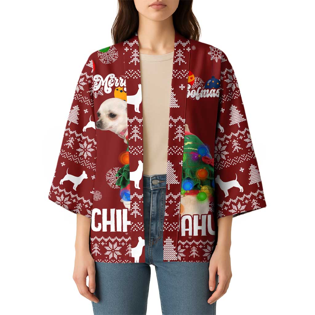 Chihuahua Dog Attitude Christmas Kimono Xmas Holiday Patterns - Wonder Print Shop