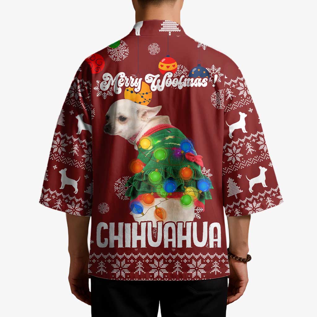 Chihuahua Dog Attitude Christmas Kimono Xmas Holiday Patterns - Wonder Print Shop
