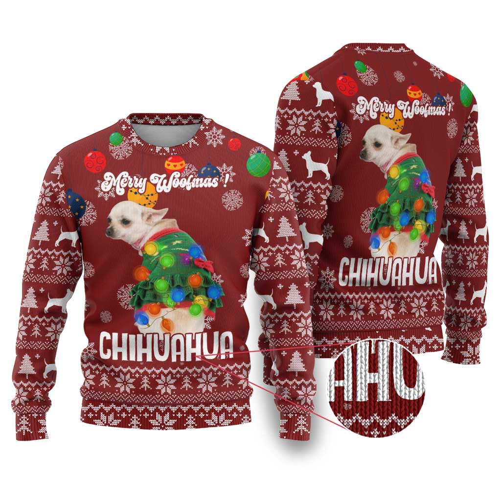 Chihuahua Dog Attitude Christmas Ugly Christmas Sweater Xmas Holiday Patterns - Wonder Print Shop