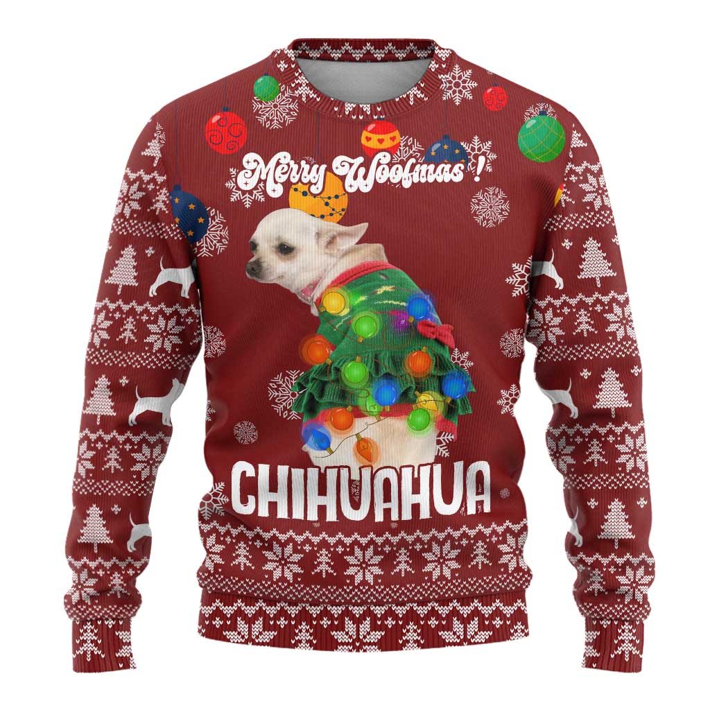 Chihuahua Dog Attitude Christmas Ugly Christmas Sweater Xmas Holiday Patterns - Wonder Print Shop