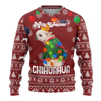 Chihuahua Dog Attitude Christmas Ugly Christmas Sweater Xmas Holiday Patterns - Wonder Print Shop