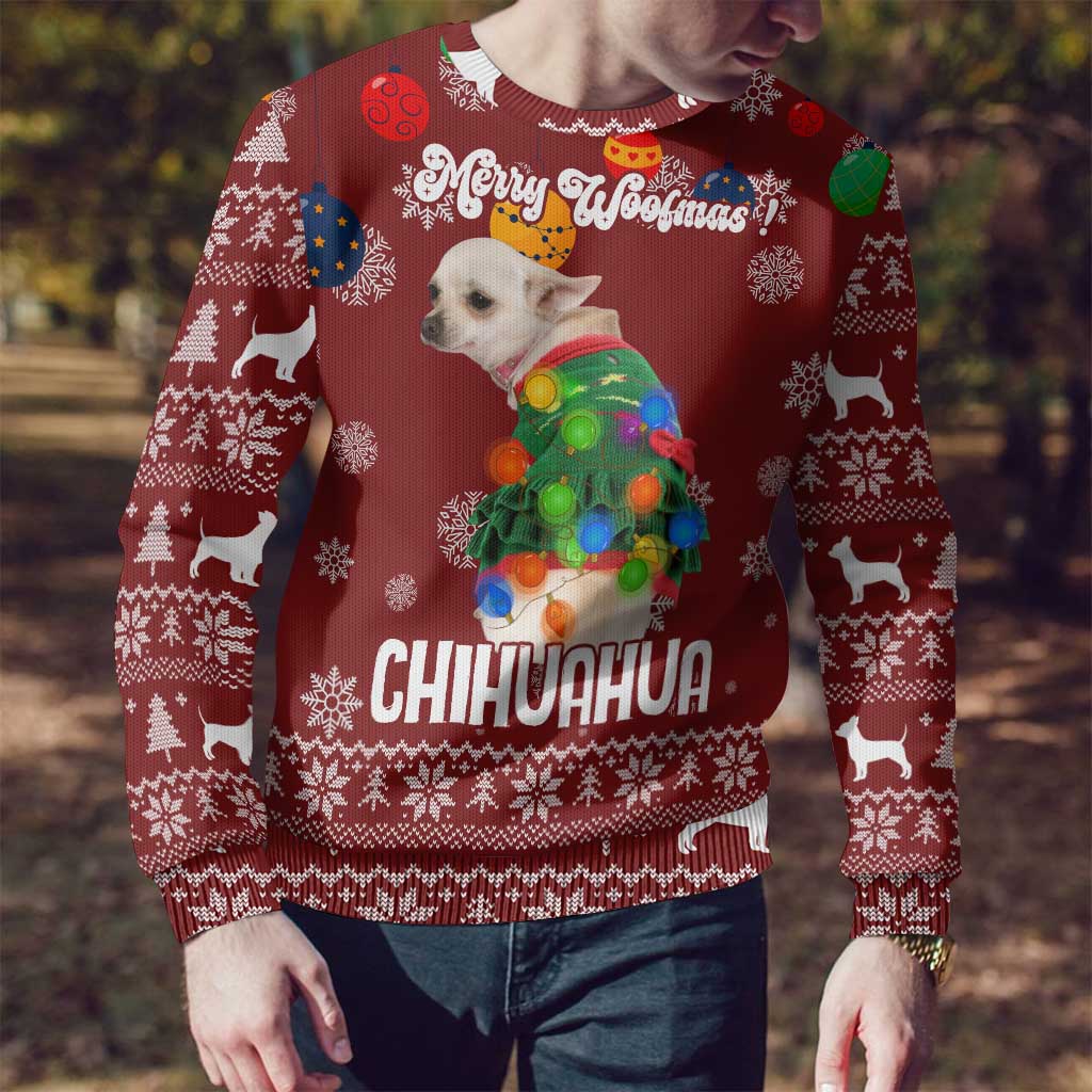 Chihuahua Dog Attitude Christmas Ugly Christmas Sweater Xmas Holiday Patterns - Wonder Print Shop