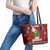 Chihuahua Dog Attitude Christmas Leather Tote Bag Xmas Holiday Patterns - Wonder Print Shop
