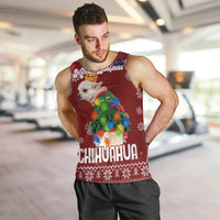 Chihuahua Dog Attitude Christmas Men Tank Top Xmas Holiday Patterns - Wonder Print Shop