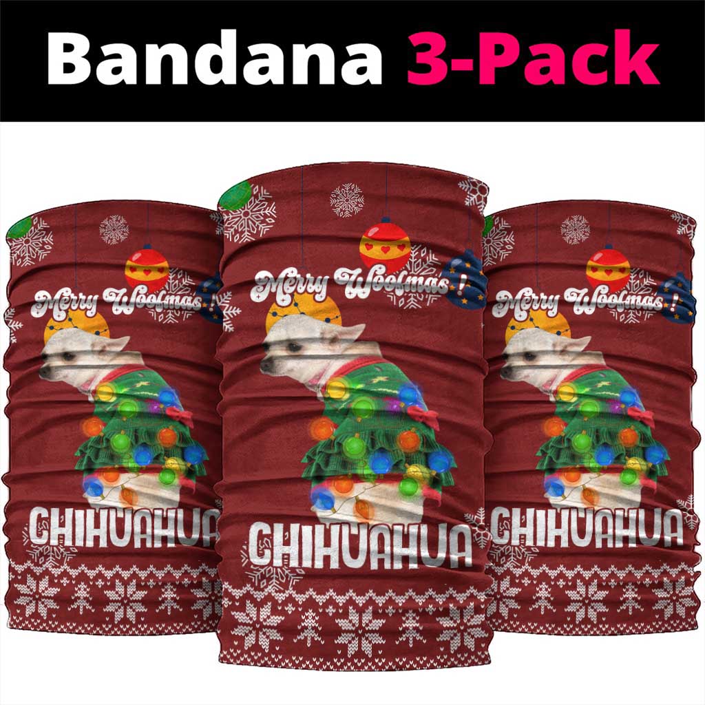 Chihuahua Dog Attitude Christmas Neck Gaiter Xmas Holiday Patterns - Wonder Print Shop