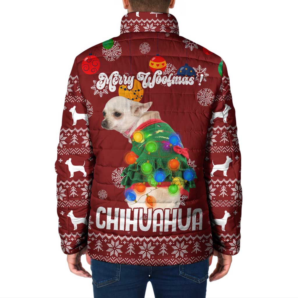 Chihuahua Dog Attitude Christmas Padded Jacket Xmas Holiday Patterns - Wonder Print Shop