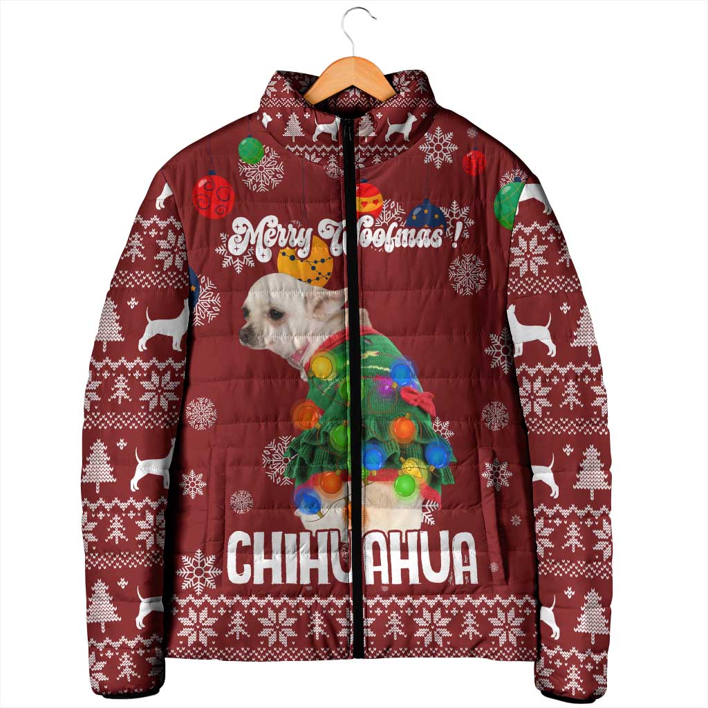 Chihuahua Dog Attitude Christmas Padded Jacket Xmas Holiday Patterns - Wonder Print Shop