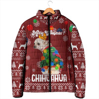 Chihuahua Dog Attitude Christmas Padded Jacket Xmas Holiday Patterns - Wonder Print Shop