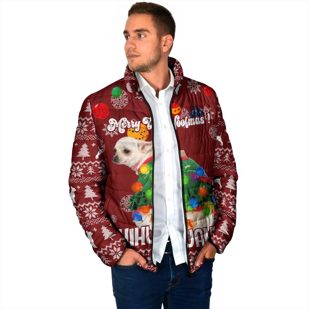 Chihuahua Dog Attitude Christmas Padded Jacket Xmas Holiday Patterns - Wonder Print Shop