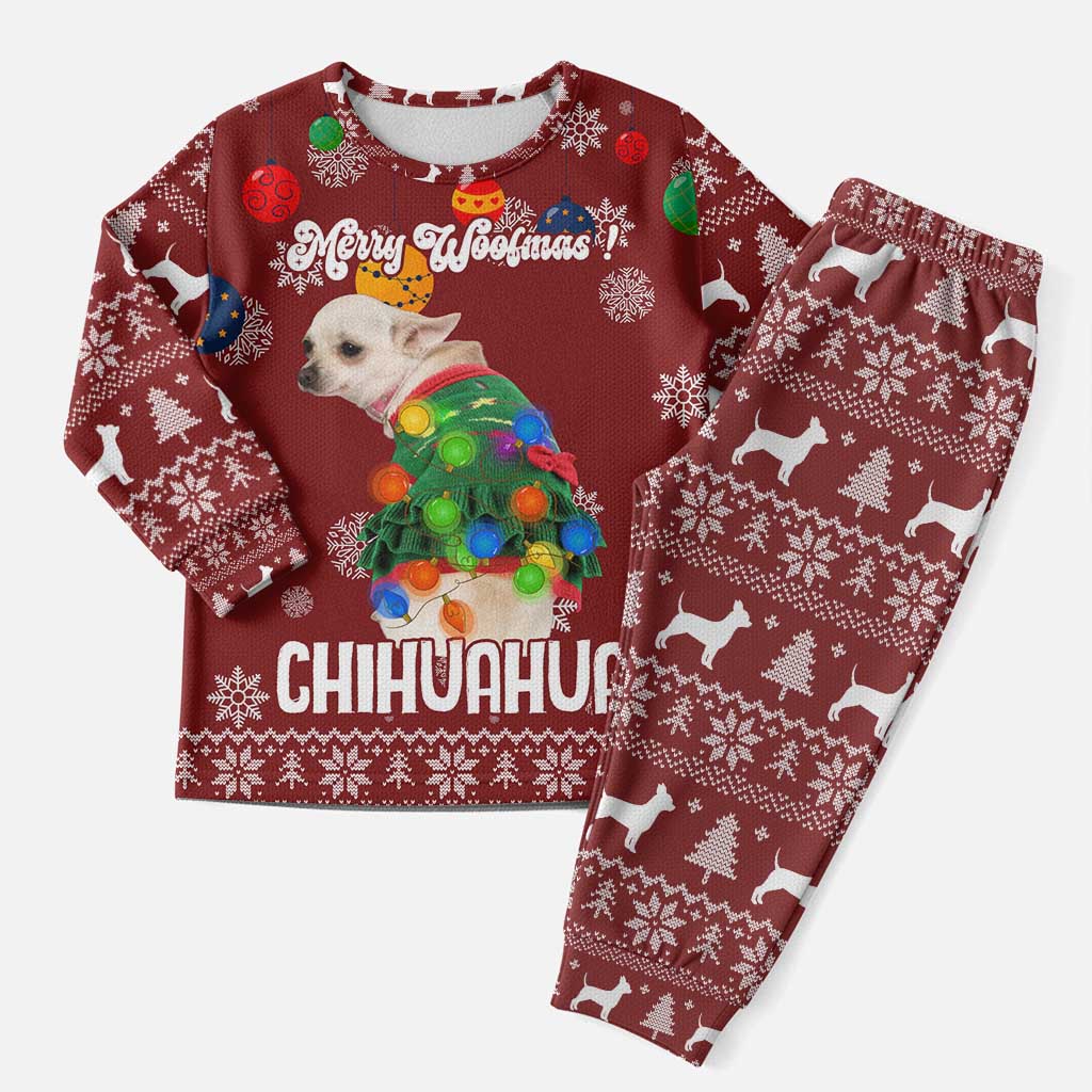 Chihuahua Dog Attitude Christmas Pajama Set Xmas Holiday Patterns - Wonder Print Shop
