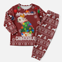 Chihuahua Dog Attitude Christmas Pajama Set Xmas Holiday Patterns - Wonder Print Shop