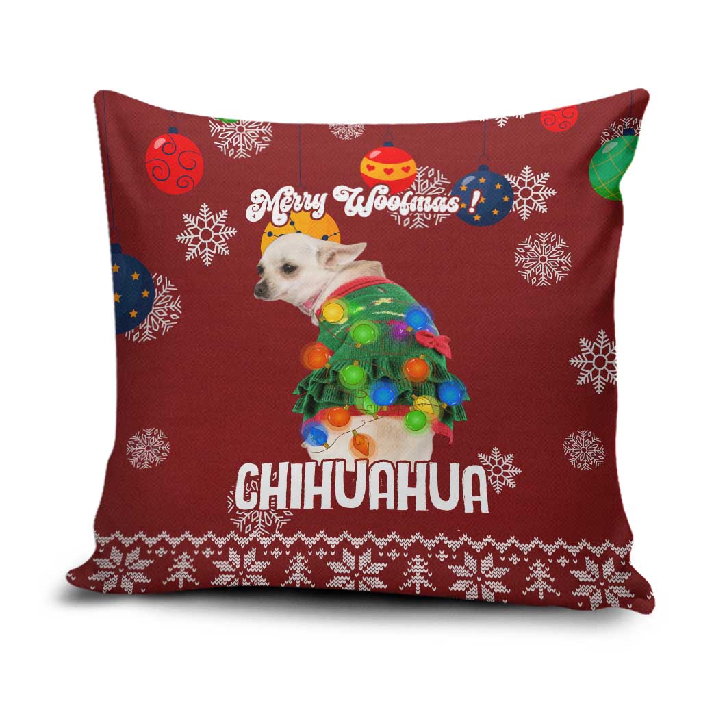 Chihuahua Dog Attitude Christmas Pillow Cover Xmas Holiday Patterns - Wonder Print Shop