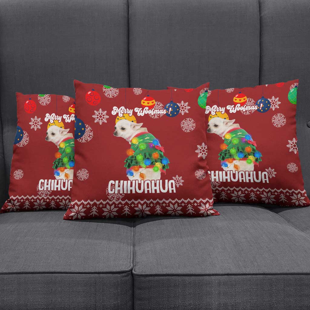 Chihuahua Dog Attitude Christmas Pillow Cover Xmas Holiday Patterns - Wonder Print Shop