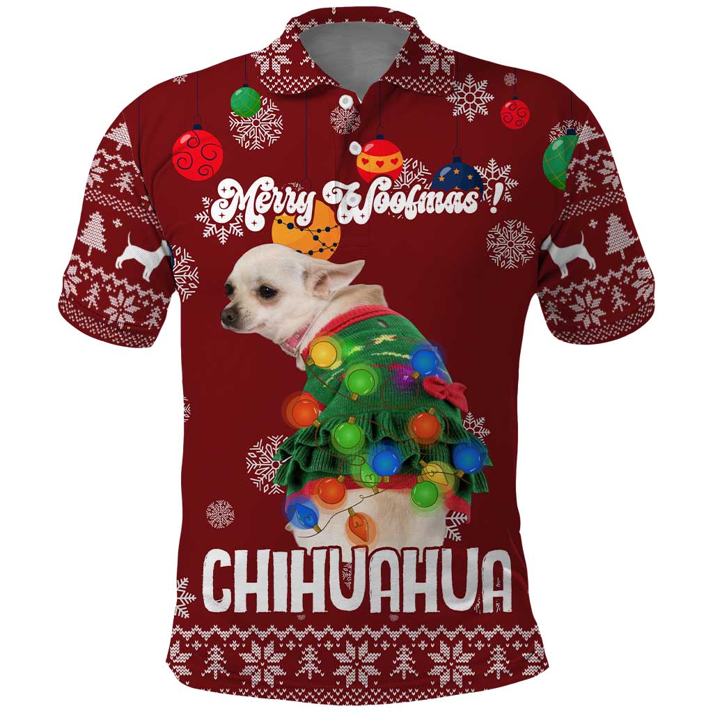 Chihuahua Dog Attitude Christmas Polo Shirt Xmas Holiday Patterns - Wonder Print Shop