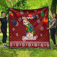 Chihuahua Dog Attitude Christmas Quilt Xmas Holiday Patterns - Wonder Print Shop