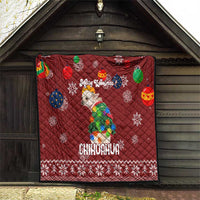 Chihuahua Dog Attitude Christmas Quilt Xmas Holiday Patterns - Wonder Print Shop